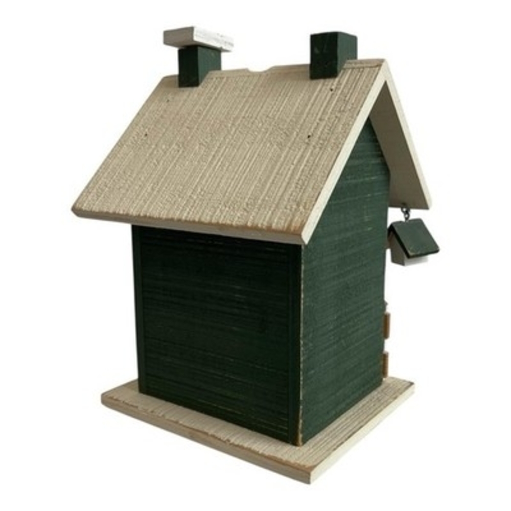 Wooden Bird House Nest Garden Outdoor Feeder Painted Bird Nest Decor Gift 7x6x10 - Picture 4 of 4